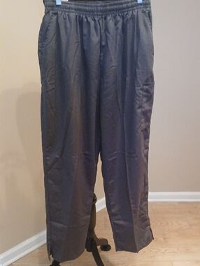 Men's/Women's Elastic-Waist Gray Scrub Pants